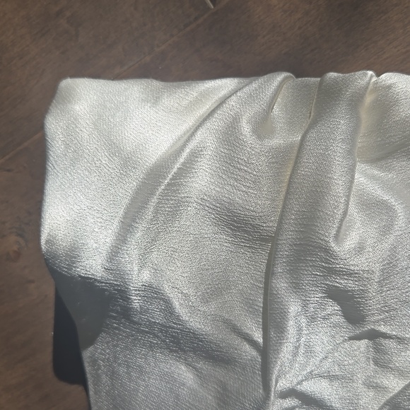 White shirred corset boudoir strapless top - Picture 4 of 4